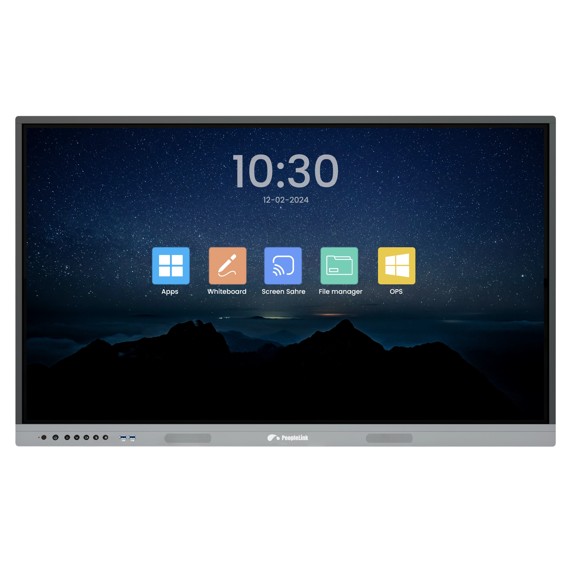 PeopleLink Interactive Display R Series Front View - Thumbnail