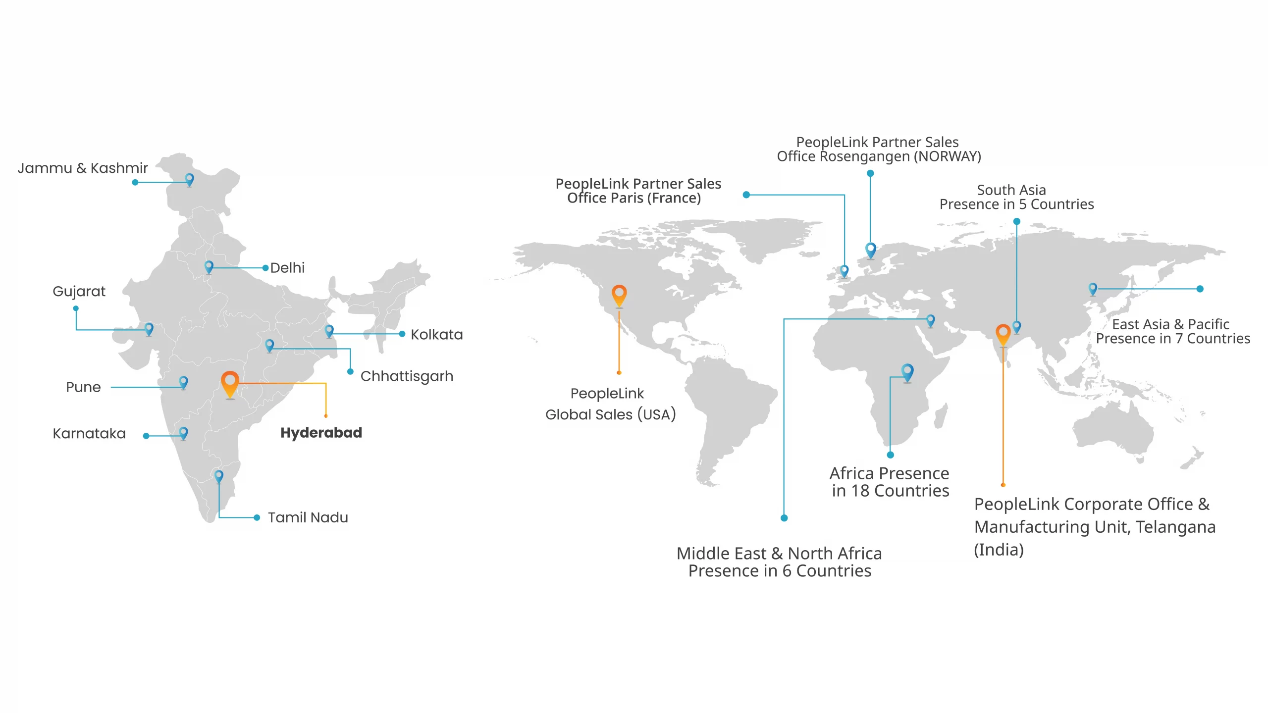Global Presence Map